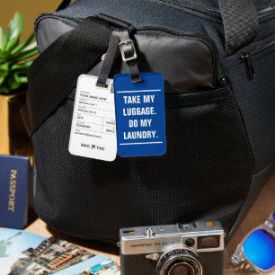 BAG TAG - Nimm mein Gepäck. Mach meine Wäsche. Gepäckanhänger