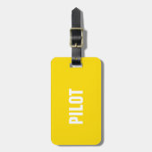 BAG TAG - PILOT GEPÄCKANHÄNGER (Vorderseite vertikal)