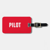 BAG TAG - PILOT GEPÄCKANHÄNGER (Vorderseite horizontal)