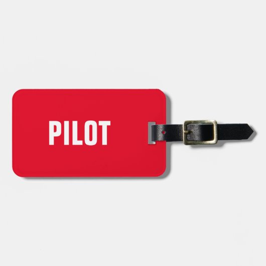 BAG TAG - PILOT GEPÄCKANHÄNGER (Vorderseite horizontal)