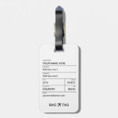 BAG TAG - Pilotanlagen Gepäckanhänger (Rückseite vertikal)