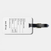 BAG TAG - Pilotanlagen Gepäckanhänger (Rückseite horizontal)