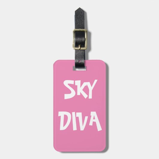BAG TAG - Sky Diva Gepäckanhänger (Vorderseite vertikal)