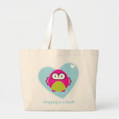BAG: Uhu - Hoot Jumbo Stoffbeutel (Vorne)