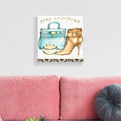 Bag und Schuhe aus feinem Leder Leinwanddruck (Insitu (Wohnzimmer))