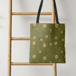 Bag with daisies, shopping bag with charming  tasche