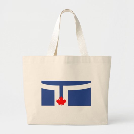 Bag with Flag of Toronto, Canada Jumbo Stoffbeutel (Vorne)