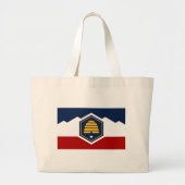Bag with Flag of Utah, USA Jumbo Stoffbeutel (Vorne)