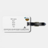 Bagagebricka — Kungshögarna Gepäckanhänger (Rückseite horizontal)