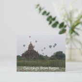 Bagan-Ballontempel Postkarte (Stehend Vorderseite)