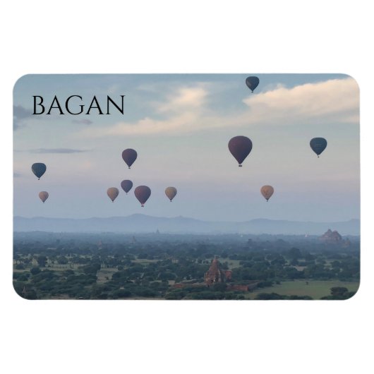 Bagan Myanmar Ballons Magnet (Horizontal)