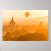 Bagan Myanmar Balloon Travel Poster (Vorne)