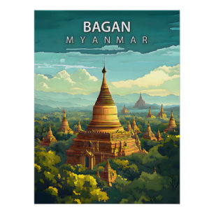 Bagan, Myanmar: Ein zeitloser Teppich Poster