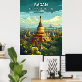 Bagan, Myanmar: Ein zeitloser Teppich Poster (Heimbüro)