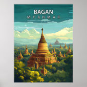 Bagan, Myanmar: Ein zeitloser Teppich Poster (Vorne)