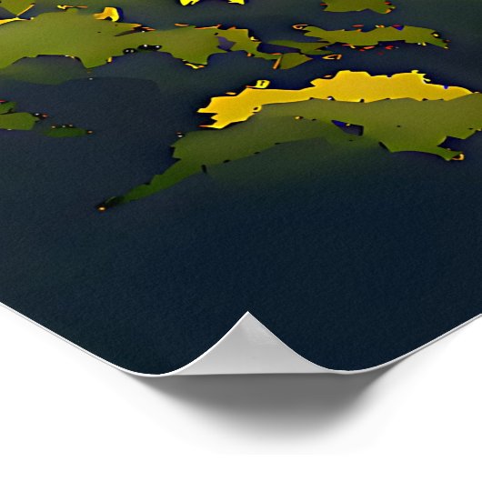 Bagan, Myanmar: Ein zeitloses Band Poster (Ecke)