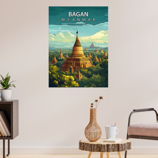 Bagan, Myanmar: Ein zeitloses Band Poster (Wohnzimmer 3)