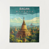Bagan, Myanmar: Ein zeitloses Band Wandteppich (Vorderseite)