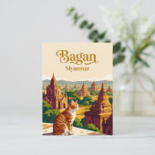 Bagan Myanmar Postkarte (Stehend Vorderseite)