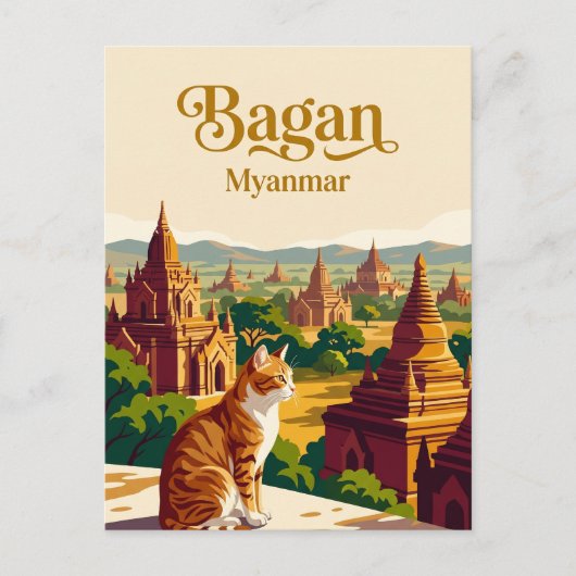 Bagan Myanmar Postkarte (Vorderseite)