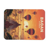 Bagan Myanmar Reise Magnet (Horizontal)