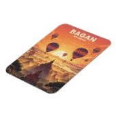 Bagan Myanmar Reise Magnet (Linke Seite)