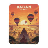 Bagan Myanmar Travel Magnet (Vertikal)