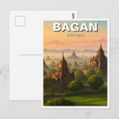 Bagan Myanmar Travel Postkarte (Vorne/Hinten)