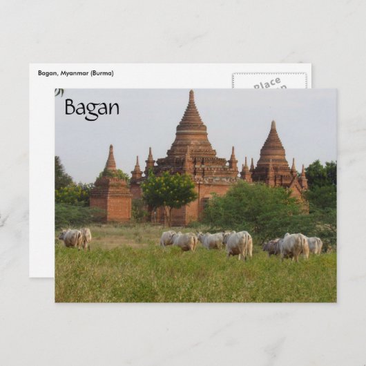 Bagan Postkarte (Vorne/Hinten)