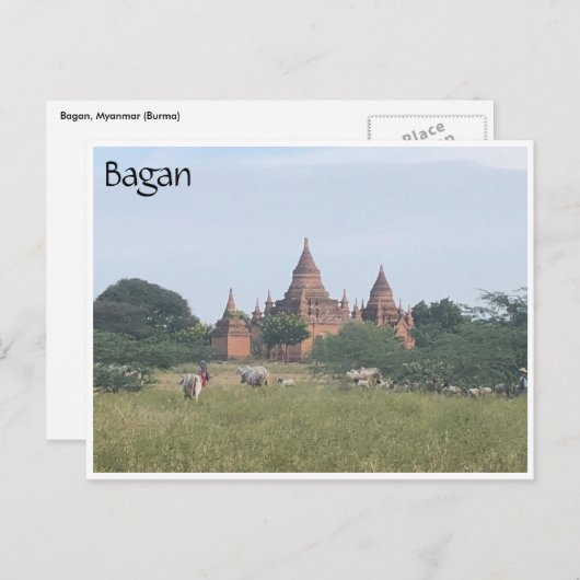 Bagan Postkarte (Vorne/Hinten)