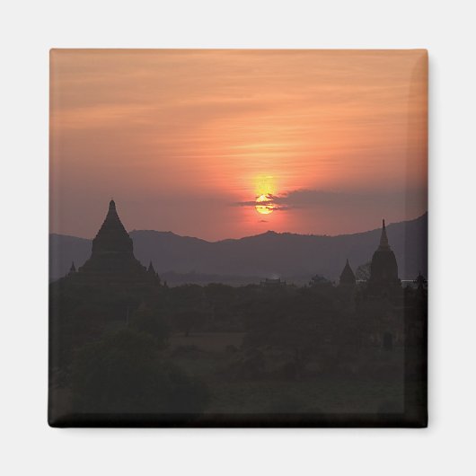 Bagan Sunset Magnet (Vorne)