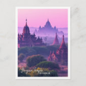Bagan Tempels Myanmar - der schöne Touristenort Postkarte (Vorderseite)