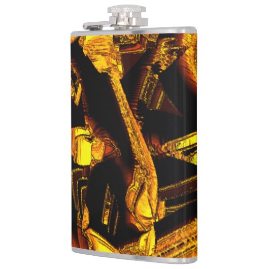 Bagasse oder getrocknete Mandarine Flachmann (Links)