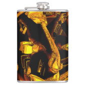 Bagasse oder getrocknete Mandarine Flachmann (Vorderseite)