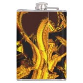 Bagasse oder getrocknete Mandarine Flachmann (Rückseite)