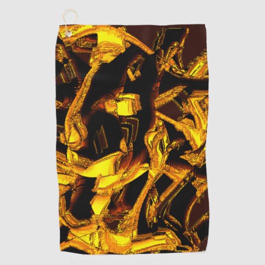 Bagasse oder getrocknete Mandarine Golfhandtuch (Vorderseite)