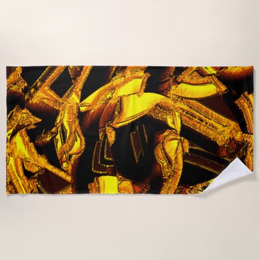 Bagasse oder getrocknete Mandarine Strandtuch (Vorderseite)