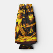 Bagasse oder Stücke getrockneter Mandarine Flaschenkühler (Rückseite)