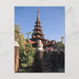 Bagaya Kyaung Kloster Postcard Postkarte