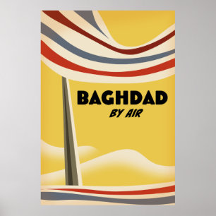 Bagdad auf dem Luftweg Poster