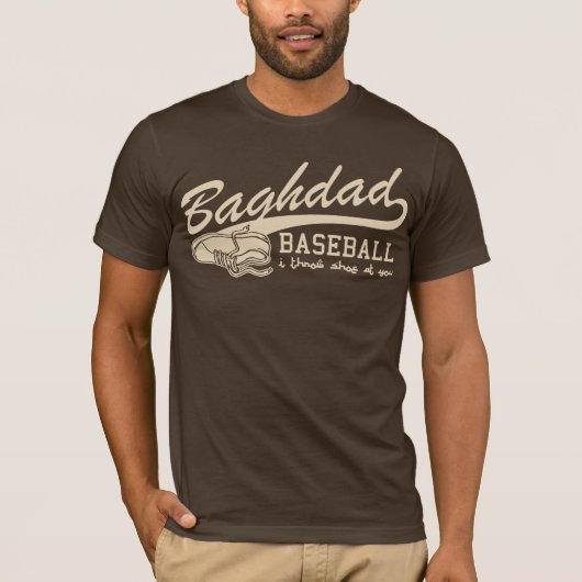 Bagdad-Baseball - ich werfe Schuh an Ihnen T-Shirt (Vorderseite)