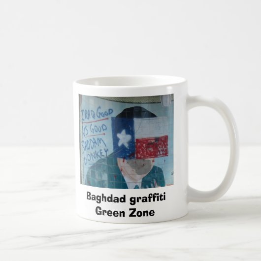 Bagdad-Graffiti grüne Zone Kaffeetasse (Rechts)