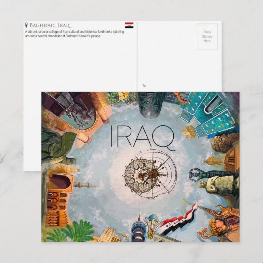 Bagdad, Irak Reise-Postkarte Postkarte (Vorne/Hinten)