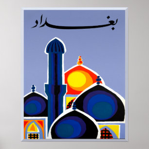 Bagdad-Plakat in arabischer Sprache Poster