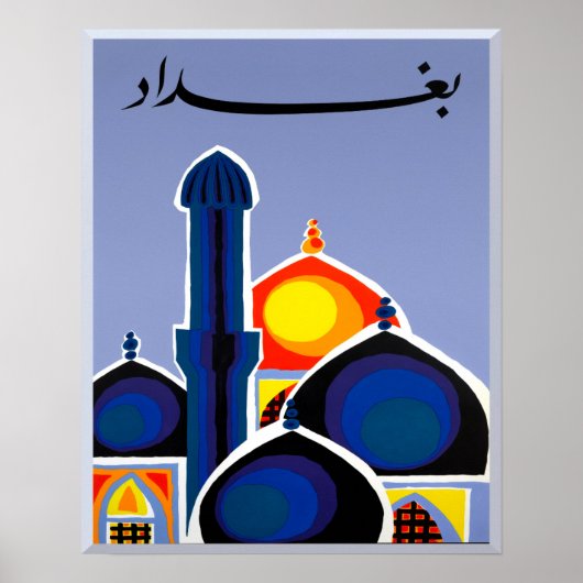Bagdad-Plakat in arabischer Sprache Poster (Vorne)