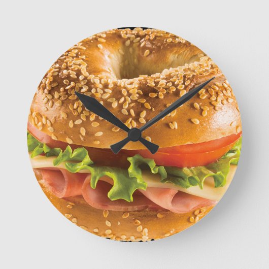 BAGEL 5 RUNDE WANDUHR (Vorderseite)