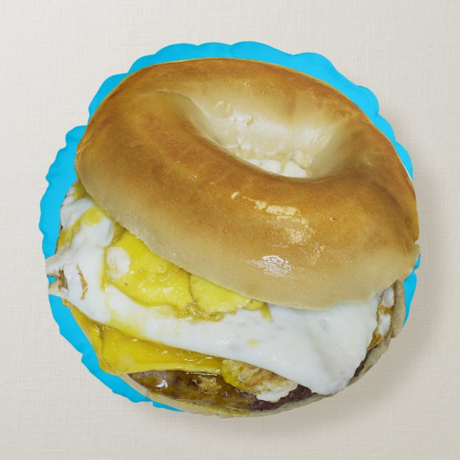 BAGEL 6-HALBPILLOW RUNDES KISSEN (Vorderseite)