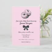 Bagel auf Board Baby Showeinladung Einladung (Stehend Vorderseite)