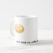 Bagel auf einer Kaffee-Tasse Kaffeetasse (Vorderseite Links)