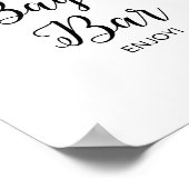 Bagel Bar Lemon Citrus Duschzeichen Poster (Ecke)